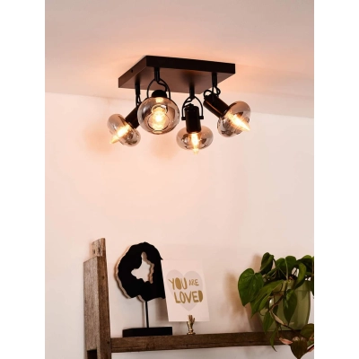 lafabryka.pl Plafon MADEE 4xE14 Black 17993/14/30 Lucide